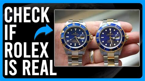 how do i know if a rolex watch is real|identifying rolex watches.